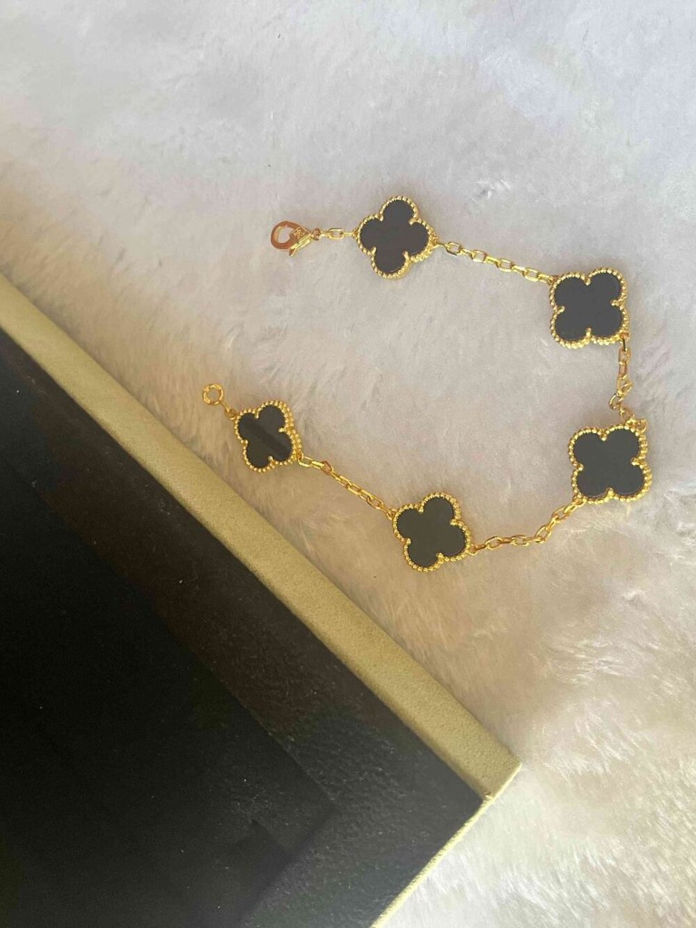 Van Cleef & Arpels 18ct Yellow Gold Vintage Alhambra 5 Motif Bracelet